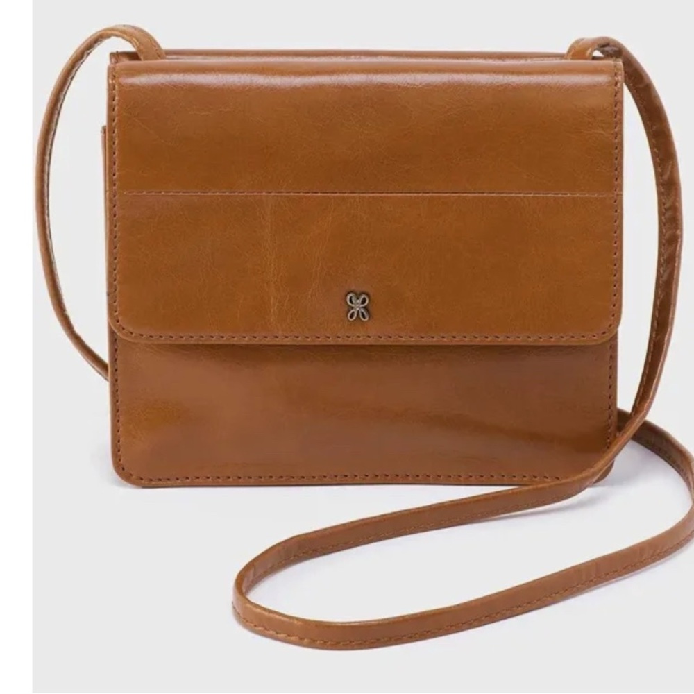 Hobo Tan Leather Crossbody Bag